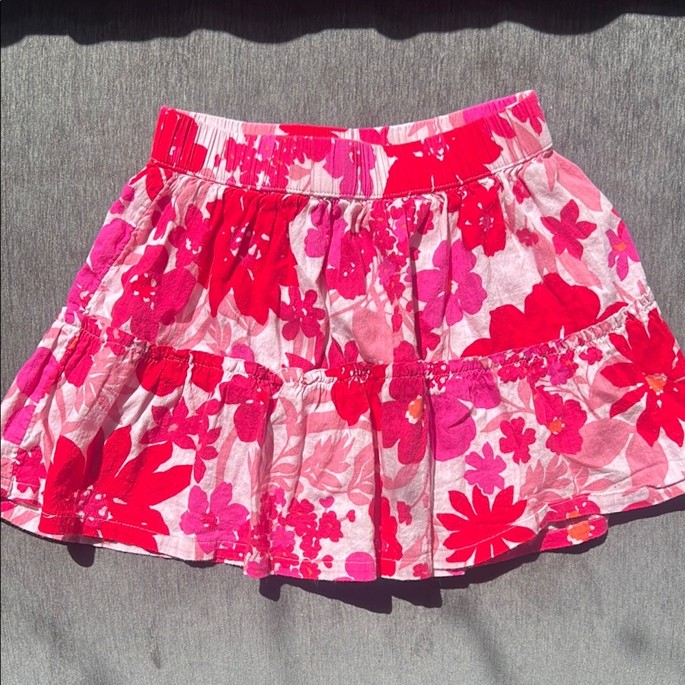 GAP Pink Red Bubble Mini Skirt Resort Wear